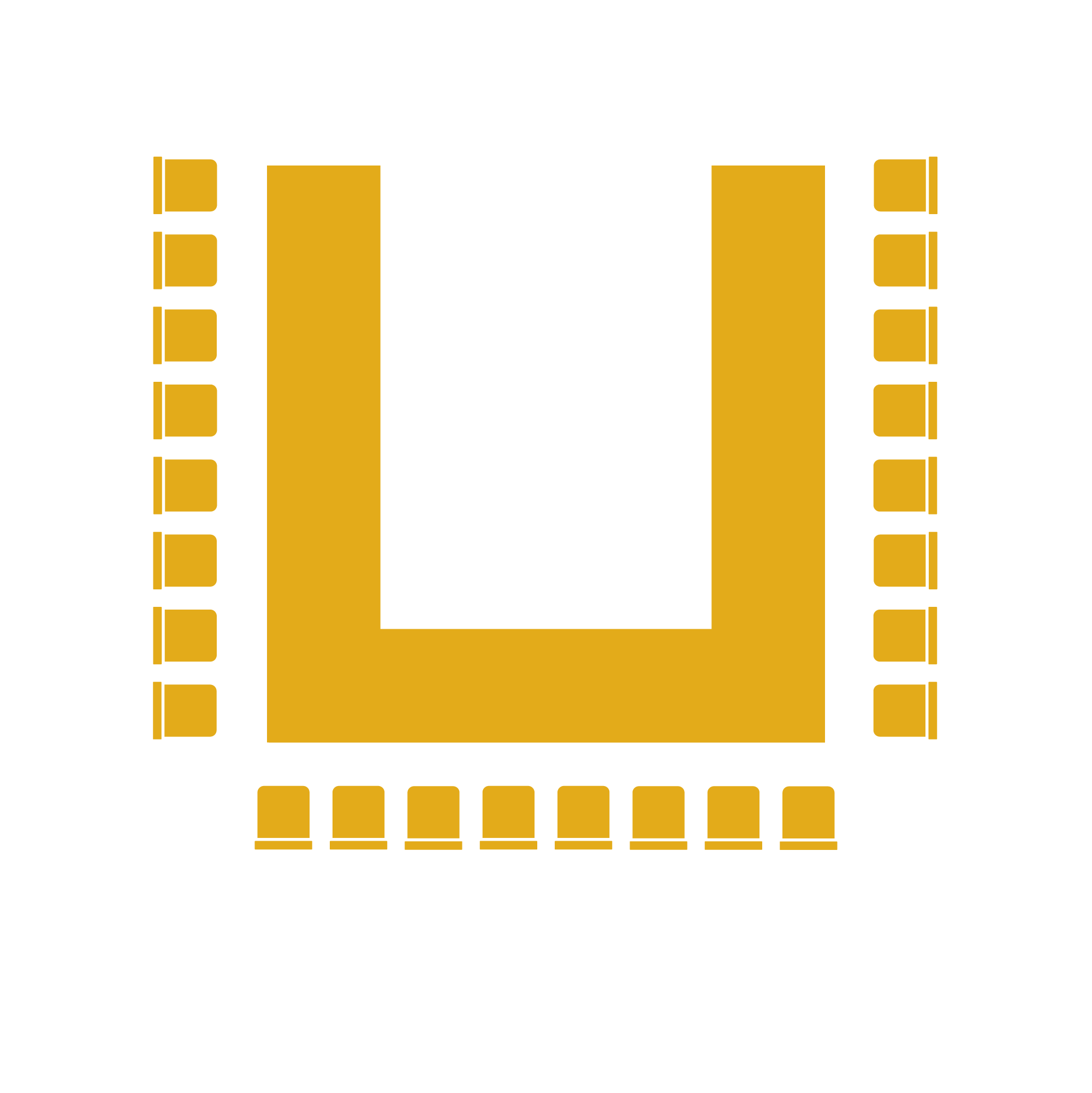 U-Shape Style white